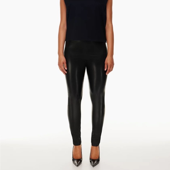 Aritzia/Babaton High-waisted Leather leggings - Picture 1 of 5